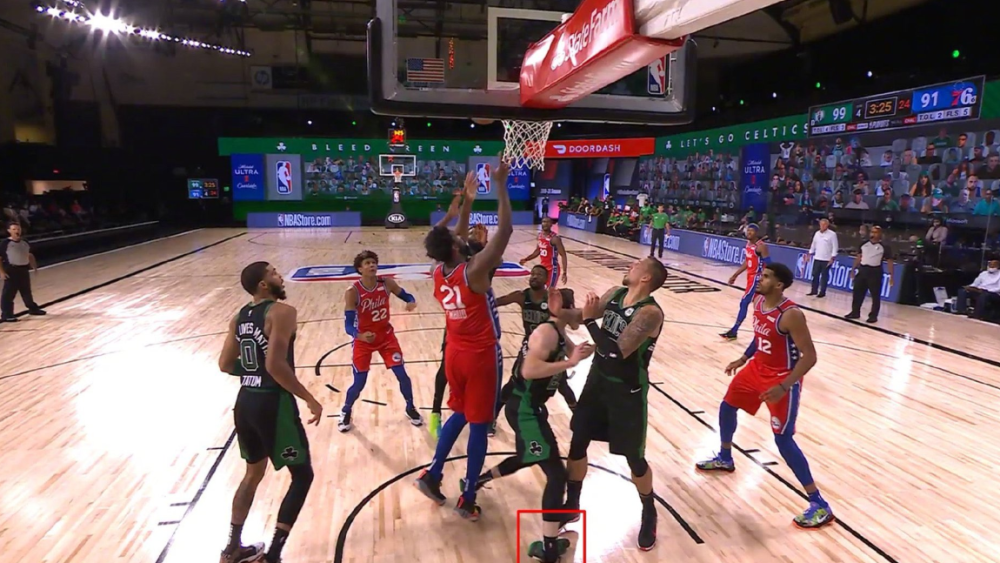 西蒙斯脚踝受伤，海沃德省六儿继续发挥强势